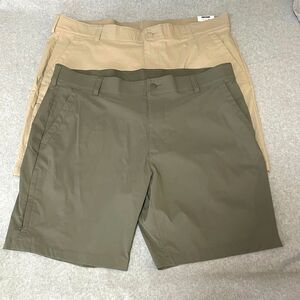 Lot of 2 - George Mens Performance Shorts Size 44 Stretch 5 Pocket 10 Inseam NWT